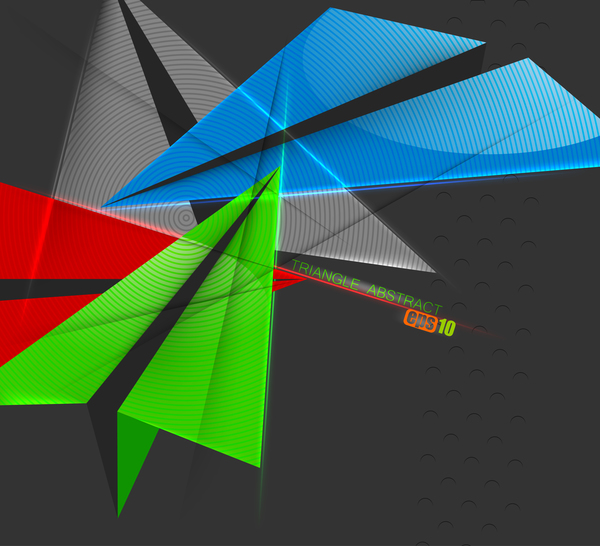 三角形の抽象的なベクトルの背景  