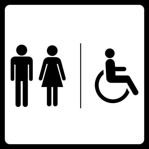 Vector toilet sign man and woman design 05  