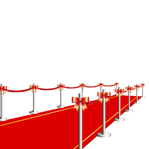 Noble Red Carpet vector set 04  