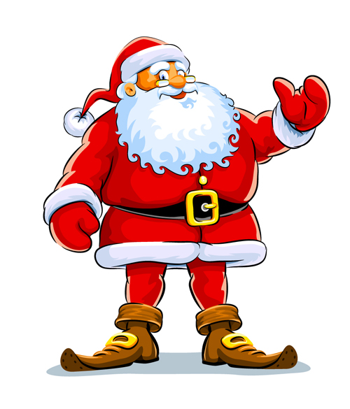 Happy Santa design vector material 03  