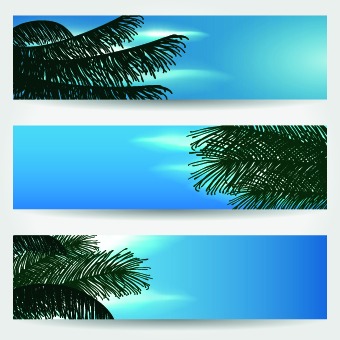 Summer Banners design vector 01  