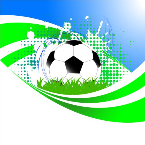 Abstract soccer background design vector 01  