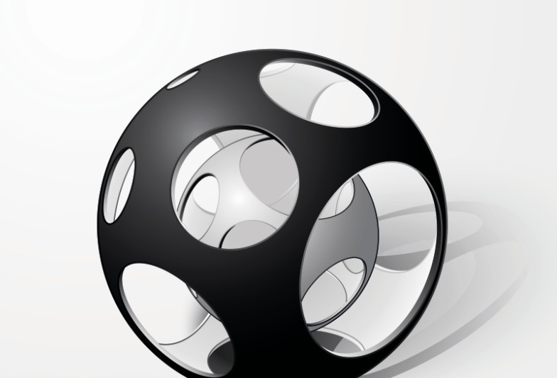 創造的な抽象的な球体デザイン ベクトル 05  