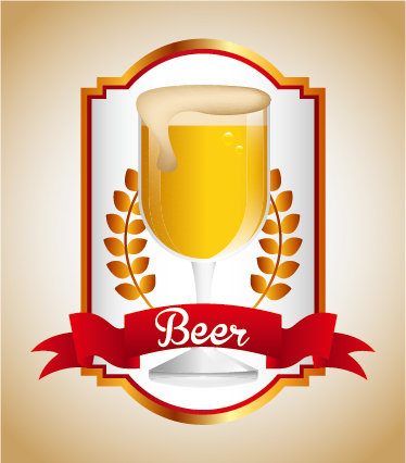 Beer stickers creative design material 05  