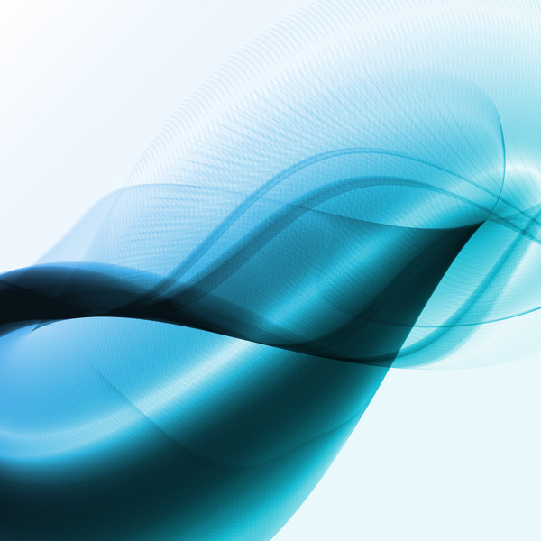 Blue abstract wave vector background  