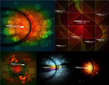 Abstract Effect light background vector  