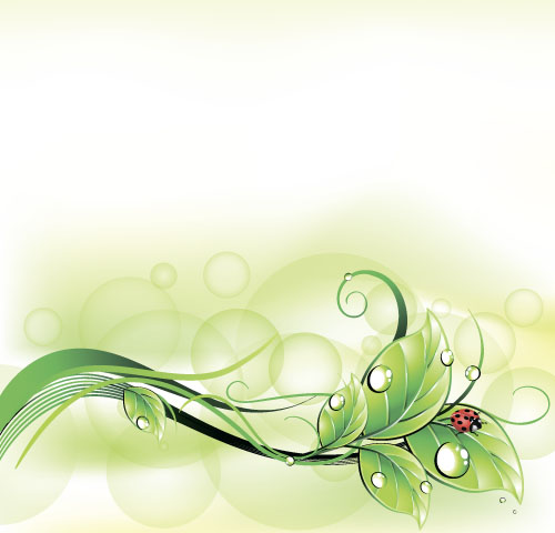 Elegant leaves art background vector 02  