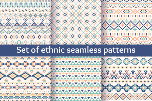 Ethnic ornament pattern seamless vector 02  