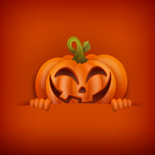 Kürbis-Designvektoren 01 Halloweens lustige  