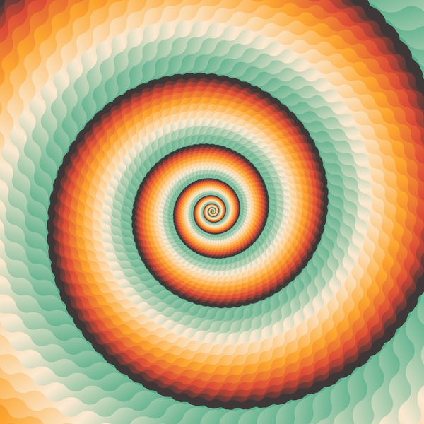 Fond de papier abstraite pour le spirale infinité vector 01  