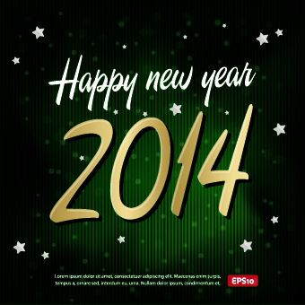 New Year 2014 Christmas background vector 01  