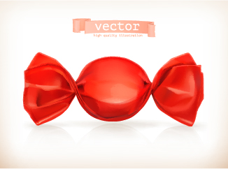 Red candy vector illustration  