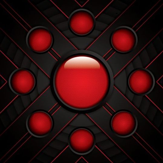 Red with carbon black modern background vector 02  