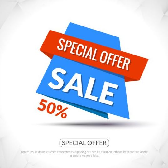 Special offer sale labels vector 10  