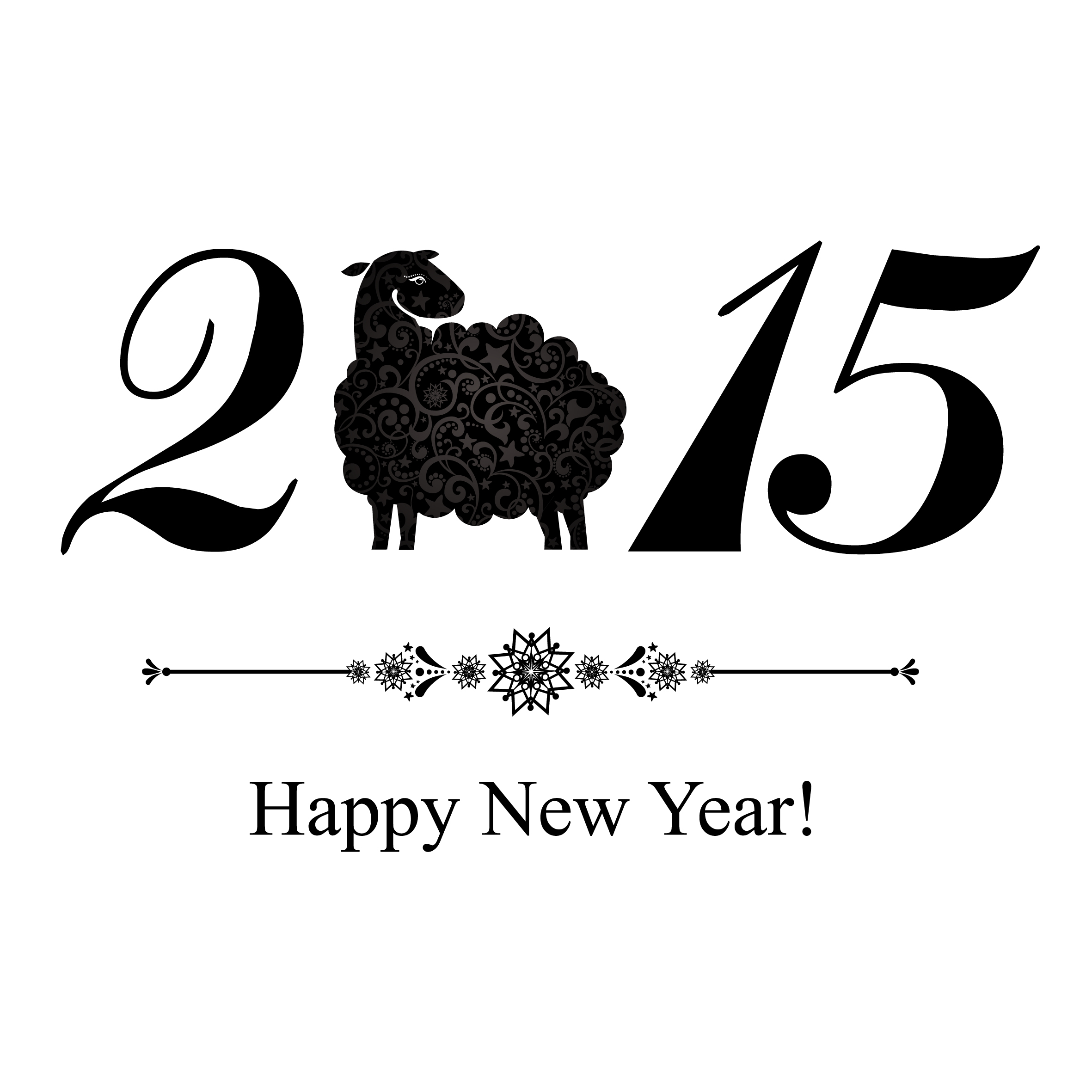 2015 sheep year background creative vector 03  