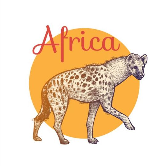 Vecteur de chien d’Afrique  