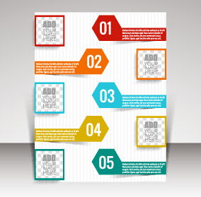 Business brochure vector cover design 01  