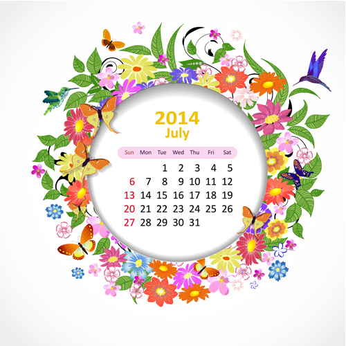 Calendar 2014 vector huge collection 54  