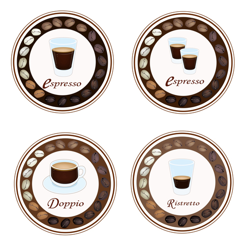 Coffee badge design vectors 03  