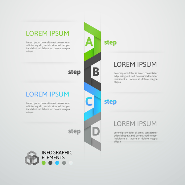 Creative origami infographic template vector 13  