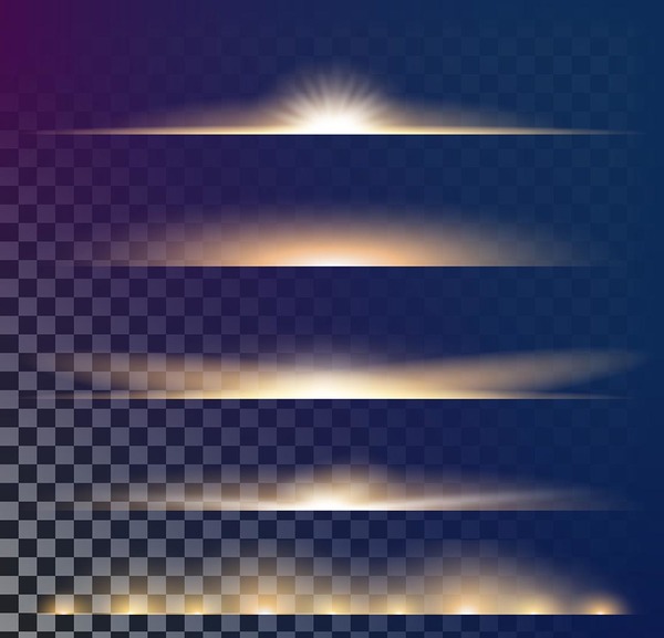 Glowing effect illustration vector set 13  