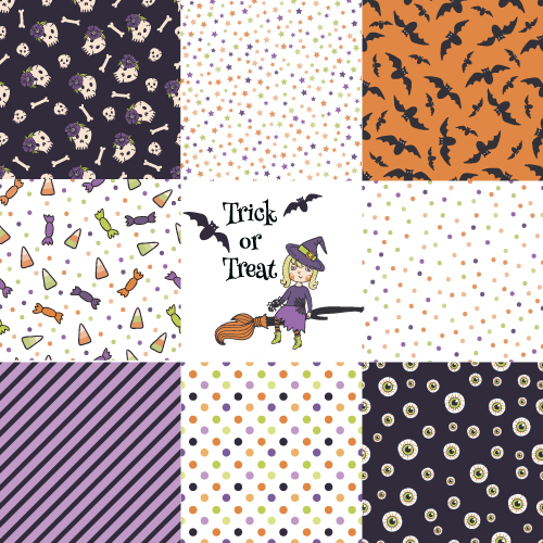 Halloween pattern vector seamless material 01  