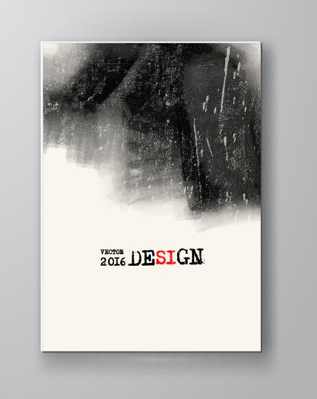 Inkt verf cover brochures vector 12  