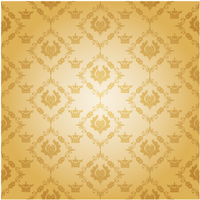 Luxury crown vector seamless pattern vector 02  