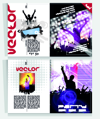 Magazine Cover party vector  