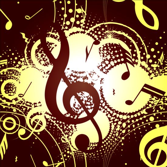 Music festival grunge background vector 08  