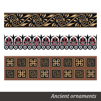 古代の装飾パターン ベクトル 05  