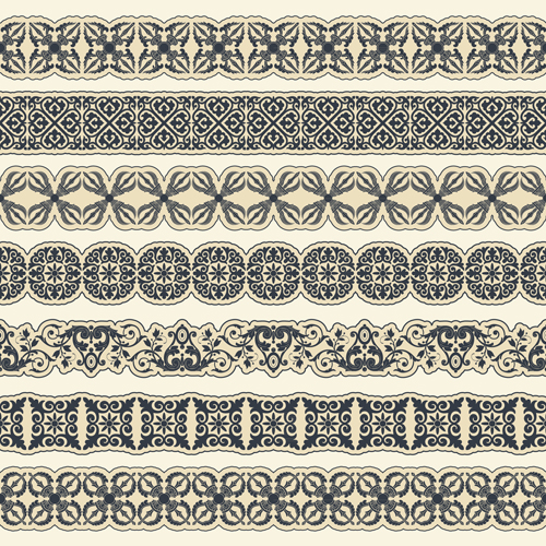 Ornament pattern borders vector material 01  