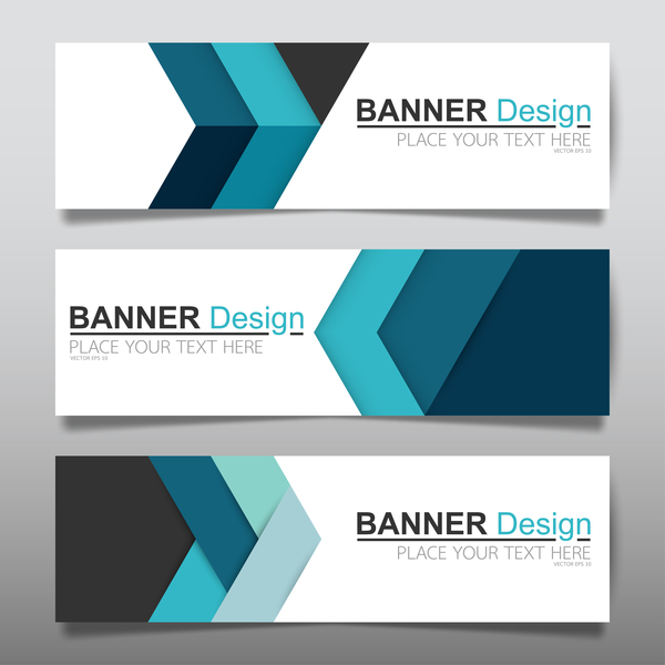 Vector set of modern banners template design 01  