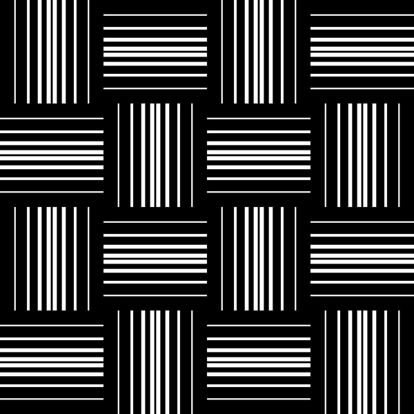 White with black geometry vector seamless pattern 05  