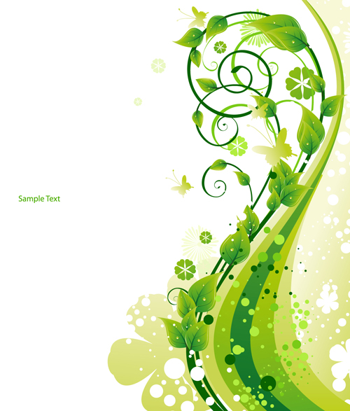 Elements of Fresh Green vector backgrounds 04  