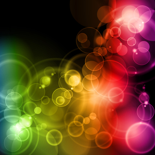 Vector Shiny Rainbow background 05  