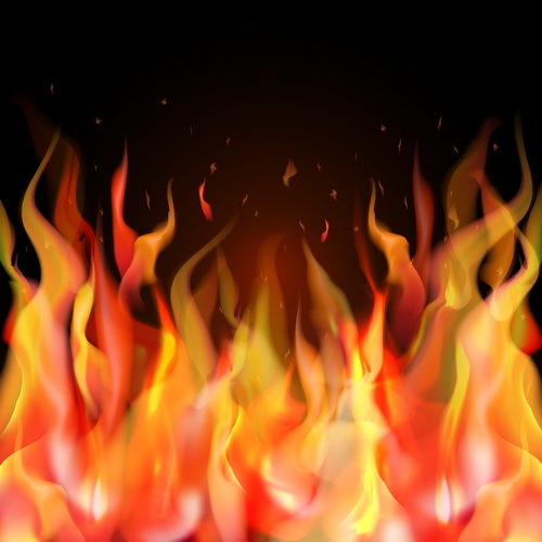 Abstract fire with blurs background vector 02  