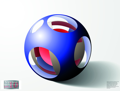 創造的な抽象的な球体デザイン ベクター 04  