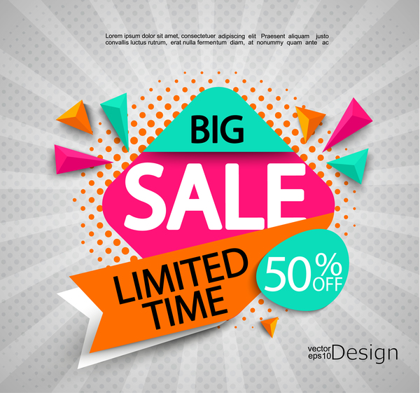 Big sale background creative vector  