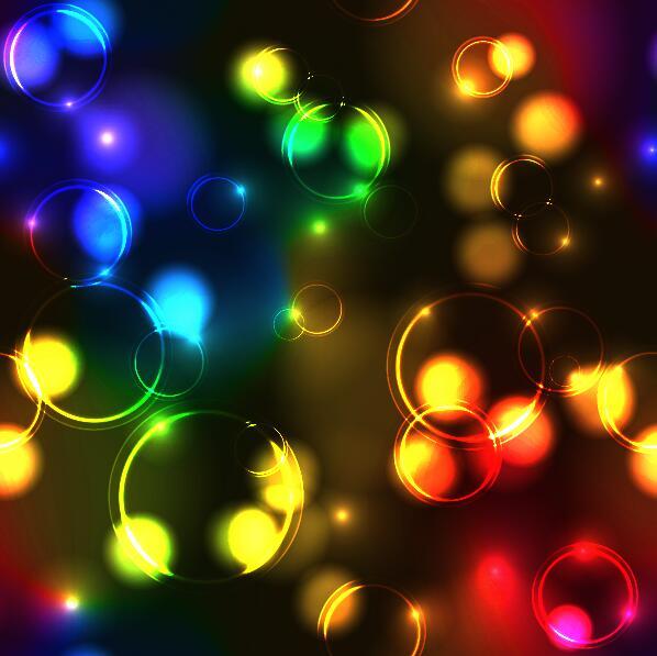 Vecteurs de fond transparent bulles colorées  