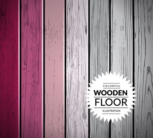 Colorful wooden floor background vector illustration 13  
