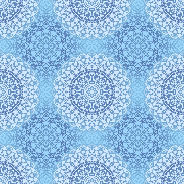 Elegant seamless mandala pattern vector 06  
