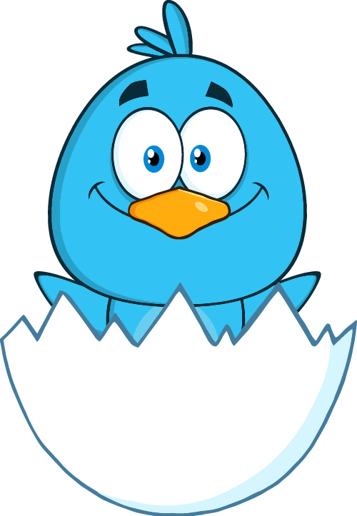 Funny blue bird cartoon vector set 10  