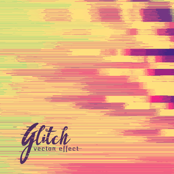 Glitch effect distorted image vector background 08  