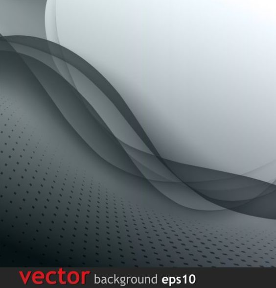 Fond ondulé gris avec abstract vector  