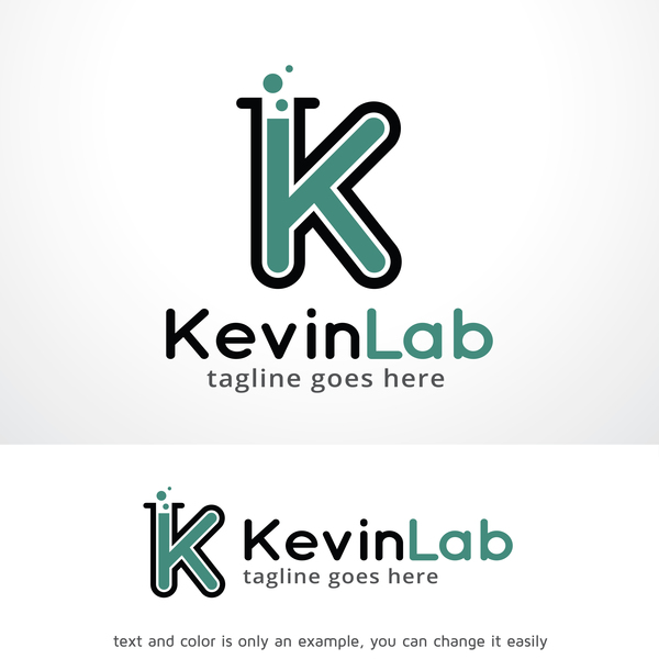 Vecteur de logo lettre K Lab  