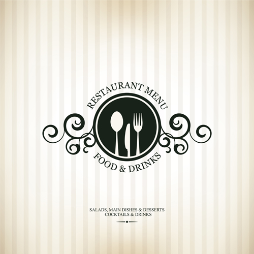 Modern restaurant menu design graphic set 01  