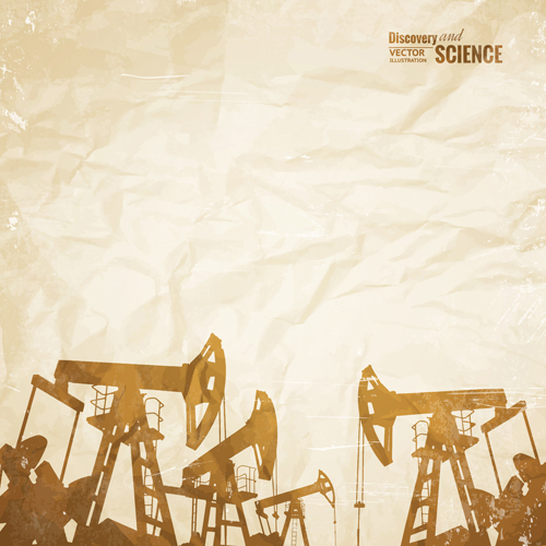 Oil and development background vector 02  