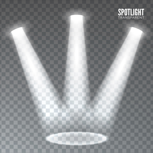Spotlights effects vector illustration  