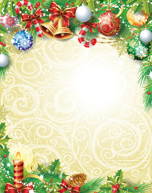 Set of Vintage Christmas and New Year 2013 decor Illustration Vector 08  